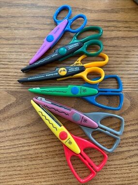 Fiskars, Provo Craft & Colorbök Decorative Paper Edger Scissors - Set of 6